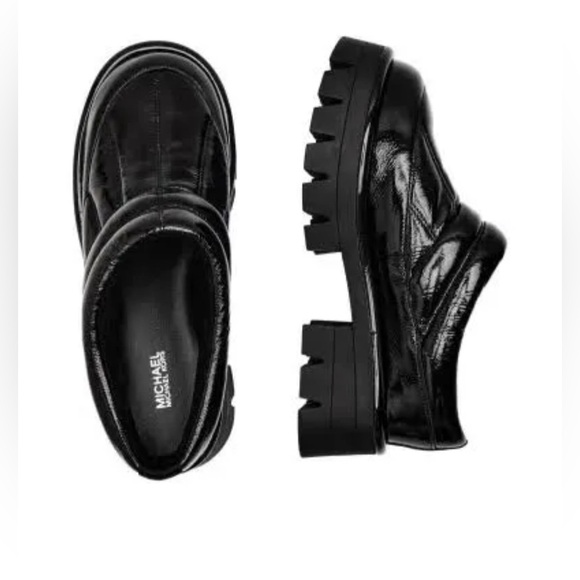 Michael Kors Barton Crackle Patent Slip-On — Black — Size U.S. 8.5 (NOT OUTLET) - Picture 2 of 16